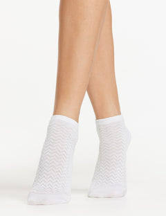 SIENNA LOW CUT SOCK 2 PACK - BIANCO/NERO