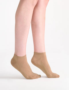 SIENNA LOW CUT SOCK 2 PACK - BIANCO/FAWN