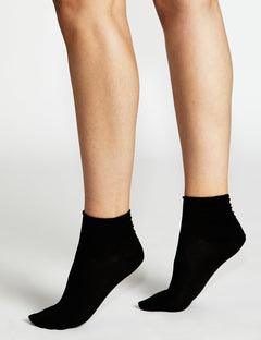 SOFIA QUARTER CREW SOCK - NERO