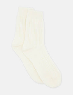 ANGELINA CABLE CREW SOCK - MILK