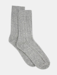 CAMELLA CREW SOCK - GREY MARLE