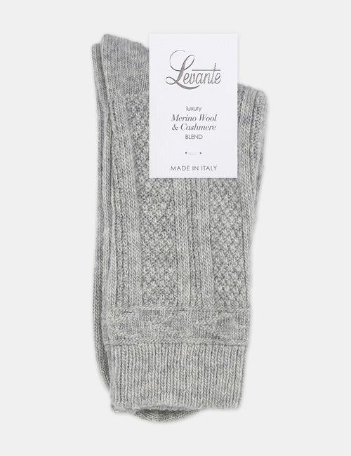 CAMELLA CREW SOCK - GREY MARLE