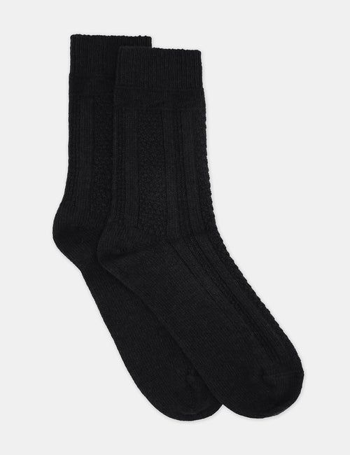 CAMELLA CREW SOCK - NERO