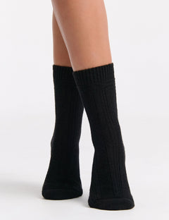 CAMELLA CREW SOCK - NERO
