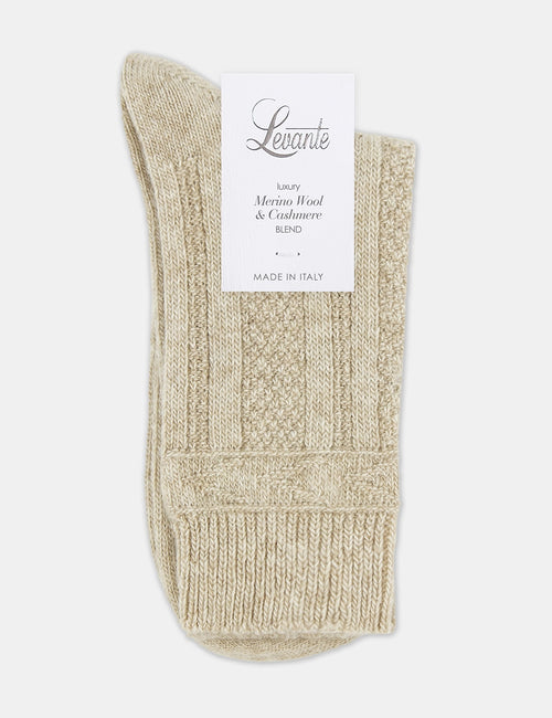 CAMELLA CREW SOCK - OATMEAL