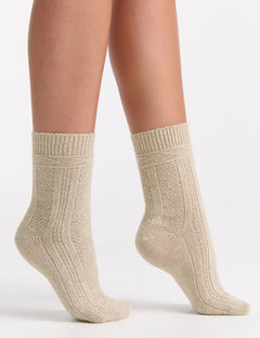 CAMELLA CREW SOCK - OATMEAL