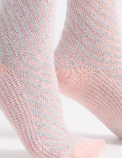 CLARA CHEVRON CREW - ROSETTE