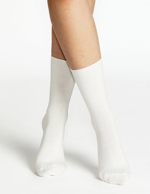 COMFORT TOP SOCK 3PP - WHITE/BLACK/ROSEWOOD