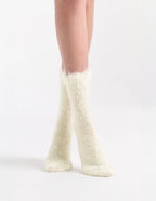 FURRY PLUSH SOCK - CREME