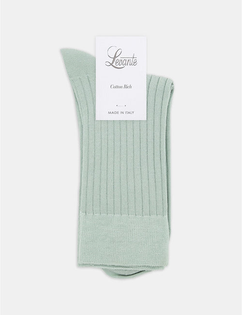 IDA CLASSIC RIB CREW SOCK - GELATO