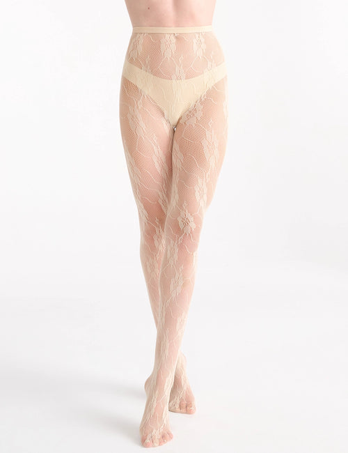 ISOTTA FLORAL NET TIGHT - ANTIQUE