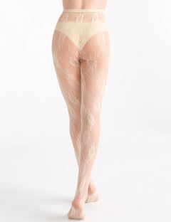 ISOTTA FLORAL NET TIGHT - ANTIQUE