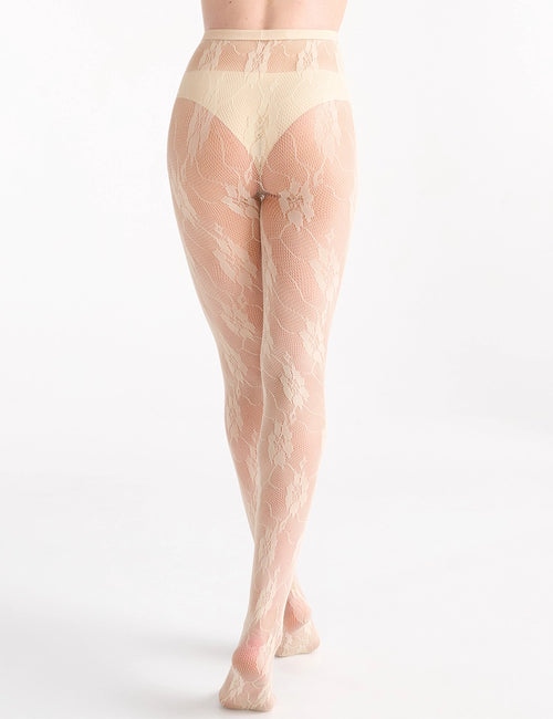 ISOTTA FLORAL NET TIGHT - ANTIQUE