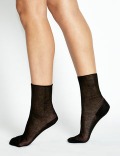 MIDI RIB SOCK - NERO