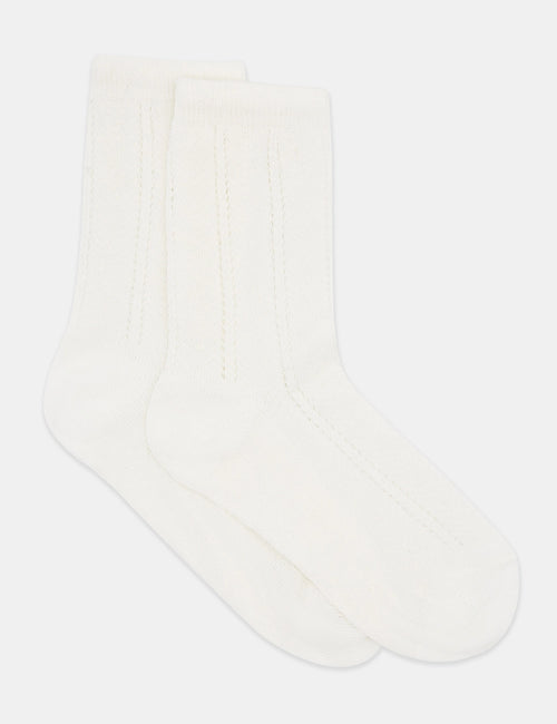 MILENA CREW SOCK - BIANCO