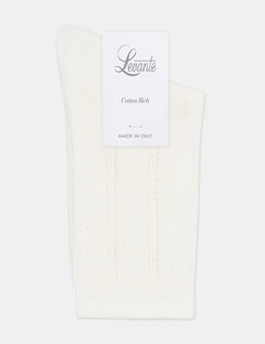 MILENA CREW SOCK - BIANCO