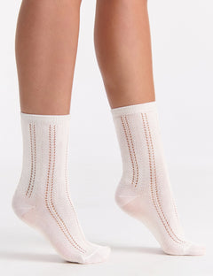 MILENA CREW SOCK - BIANCO