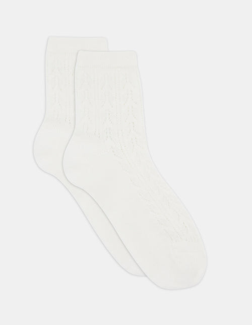 MIA POINTELLE SOCK - CREME