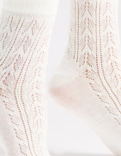 MIA POINTELLE SOCK - CREME