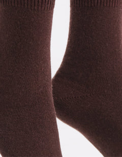 PINA CREW SOCK - MAHOGANY