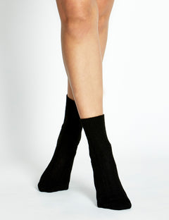 NINA CREW SOCK - NERO