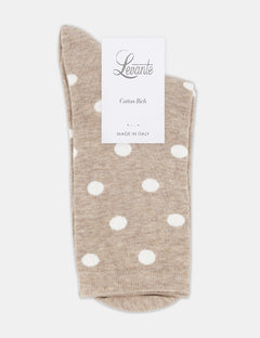 GIGI SPOT CREW SOCK - OATMEAL