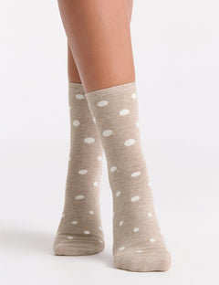 GIGI SPOT CREW SOCK - OATMEAL