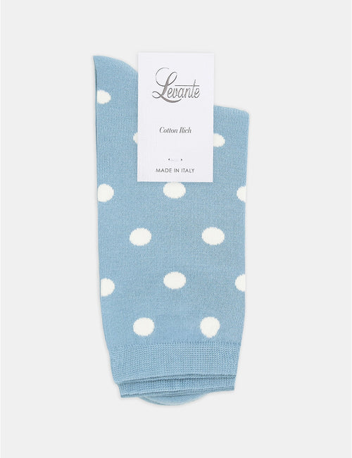 GIGI SPOT CREW SOCK - TIDE