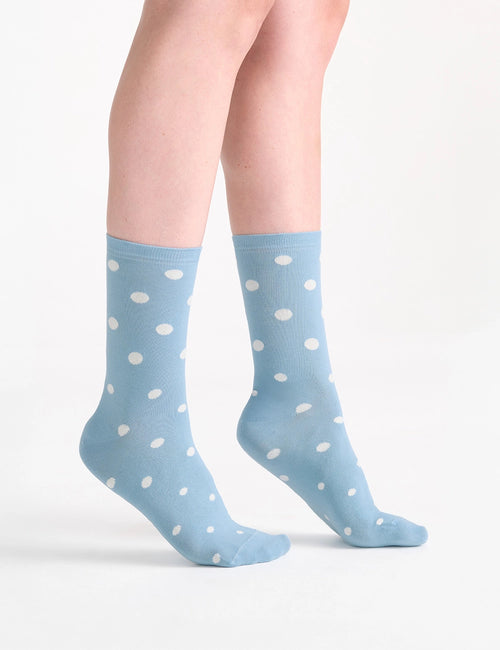 GIGI SPOT CREW SOCK - TIDE