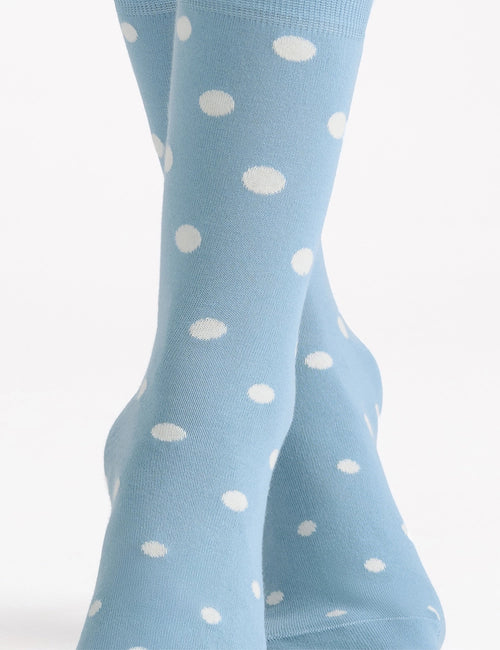 GIGI SPOT CREW SOCK - TIDE