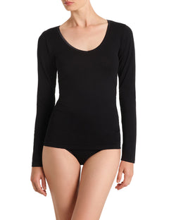 MINIMO LONG SLEEVE TOP - BLACK