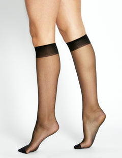 ULTRA SHEER KNEE HIGH 2 PACK - NERO