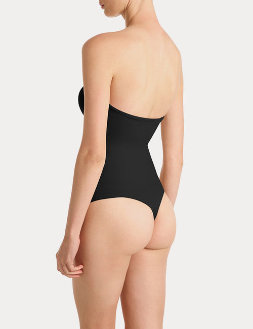 BANDEAU BODYSUIT - BLACK