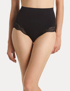 LUXE LACE SHAPING FULL BRIEF - BLACK